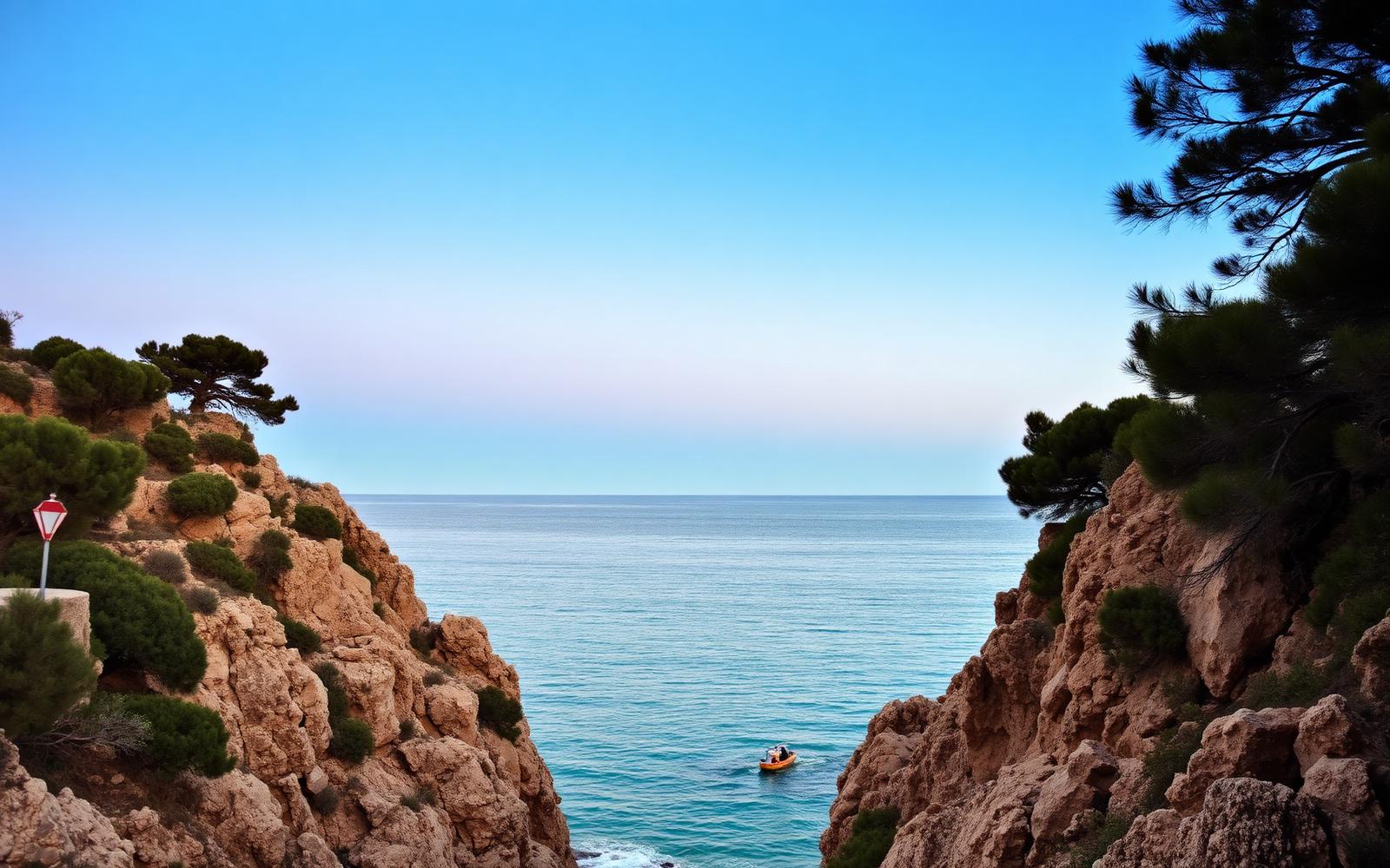 Coastal landscape in Ibiza